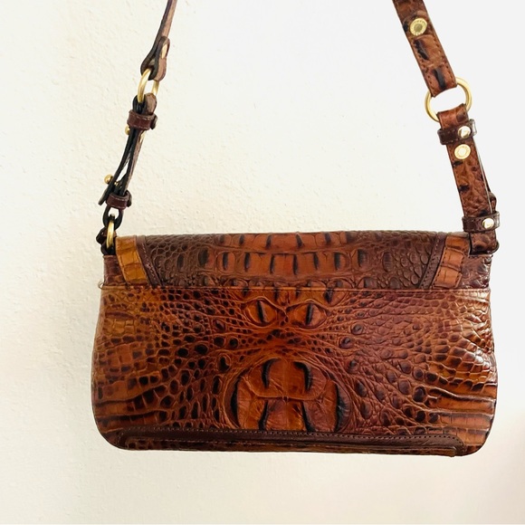 Brahmin flap turn-lock shoulder bag - Picture 2 of 10